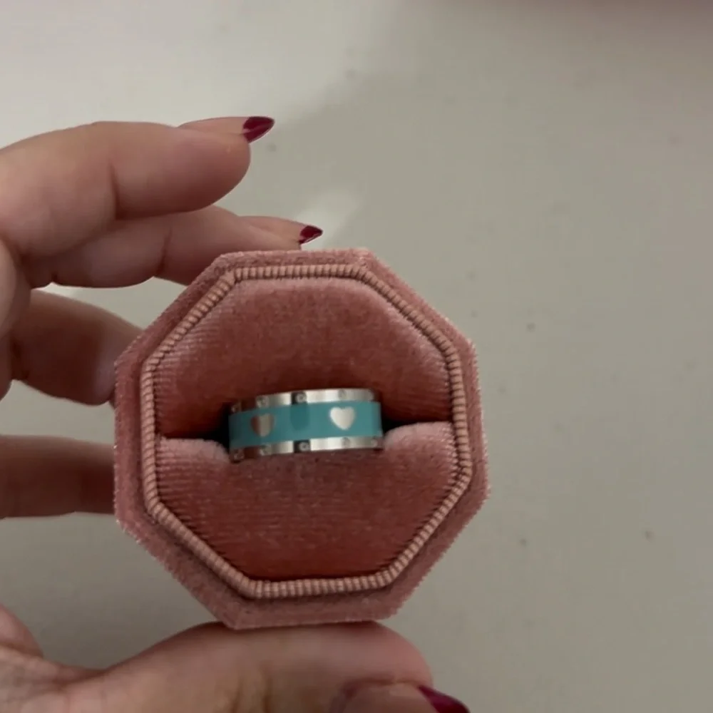 Tiffany Inspired Titanium Steel Ring - Picture 3 of 5